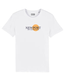  NEWPORT BAY SAILING CLUB  WHITE SUN T SHIRT