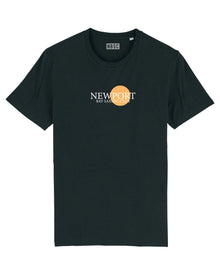  NEWPORT BAY SAILING CLUB BLACK SUN T SHIRT