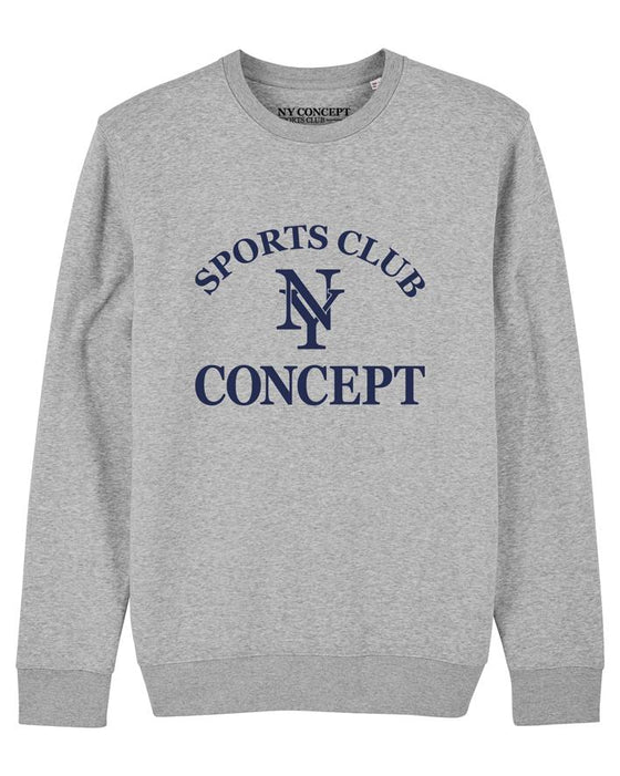 NY CONCEPT ARCH CREW NECK SWEATER GREY