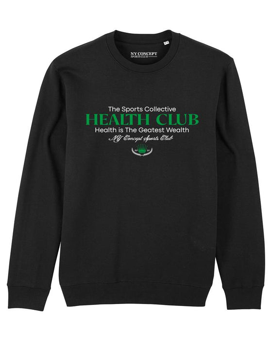 NY CONCEPT HEALTH CLUB CREW NECK SWEATER BLACK