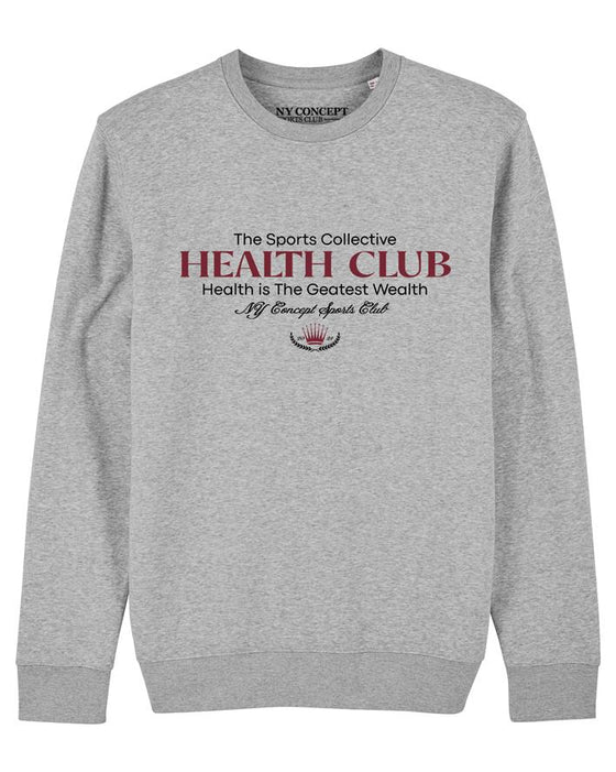 NY CONCEPT HEALTH CLUB CREW NECK SWEATER GREY