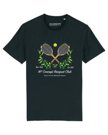  NY CONCEPT RACQUET CLUB T SHIRT BLACK