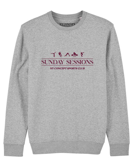 NY CONCEPT SESSIONS CREW NECK SWEATER GREY