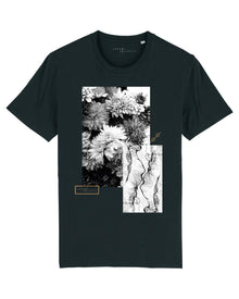  COMMON KOLLECTIV FLORAL T SHIRT BLACK
