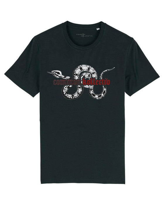 COMMON KOLLECTIV SNAKE T SHIRT BLACK