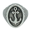 AWAKEN THE ROSE ANCHOR RING SILVER