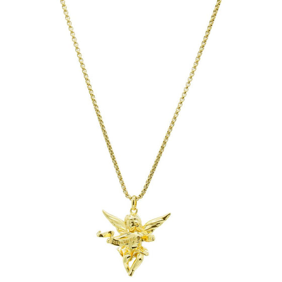 AWAKEN THE ROSE Angel Pendant 14Kt Gold Plated Angel Pendant 14Kt Gold Plated
