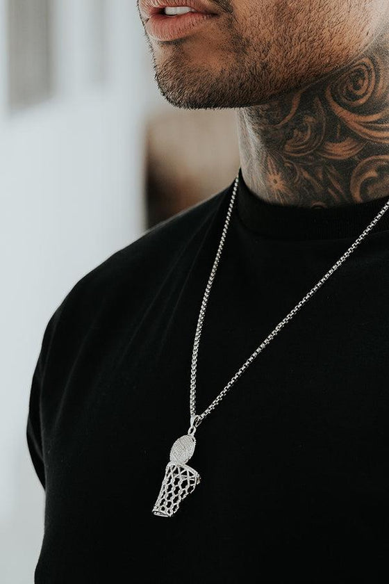 AWAKEN THE ROSE Basketball Pendant Silver