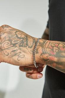  AWAKEN THE ROSE Cuban Bracelet 5mm Silver