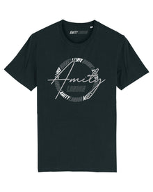  AMITY SCRIPT T SHIRT BLACK
