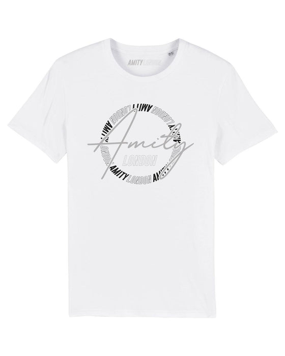 AMITY SCRIPT T SHIRT WHITE