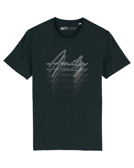 AMITY STACKED T SHIRT BLACK