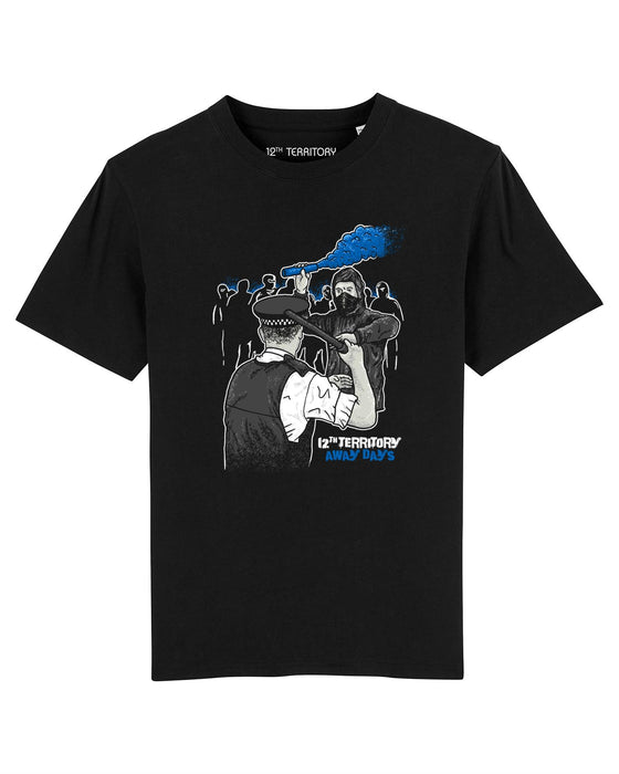 12TH TERRITORY BRUTALITY BLUE BLACK T SHIRT