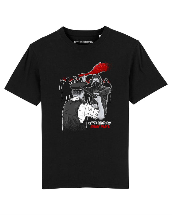 12TH TERRITORY BRUTALITY RED BLACK T SHIRT