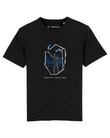  12TH TERRITORY FLARE BLUE BLACK T SHIRT