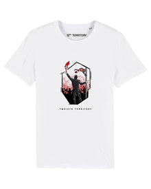  12TH TERRITORY FLARE RED WHITE T SHIRT