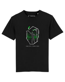  12TH TERRITORY FLARE GREEN BLACK T SHIRT