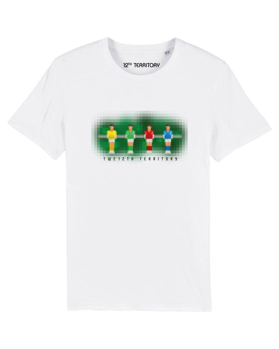 12TH TERRITORY FOOSBALL WHITE T SHIRT