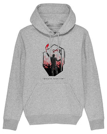  12TH TERRITORY FLARE HOOD GREY RED