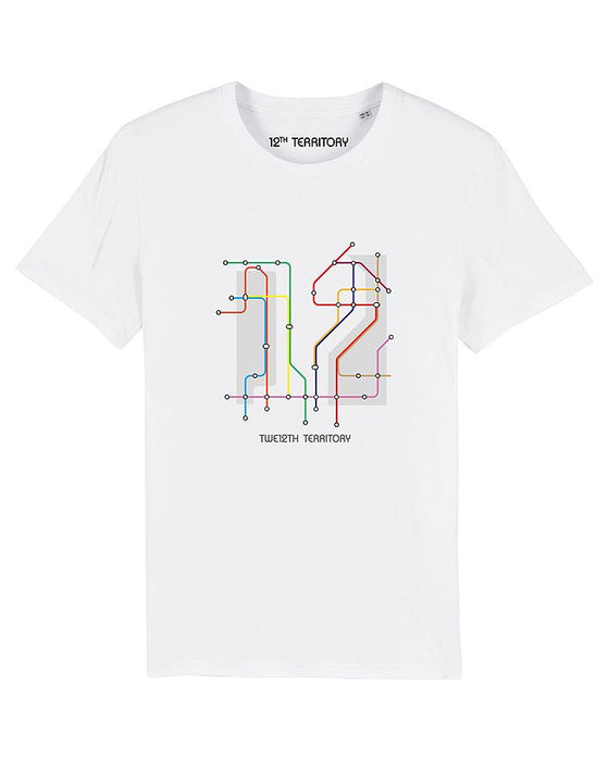 12TH TERRITORY UNDERGROUND T SHIRT WHITE