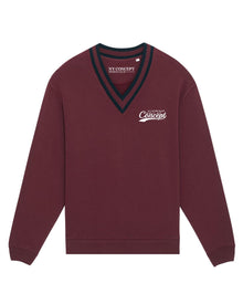  NY CONCEPT V-NECK BASE BURGUNDY