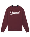 NY CONCEPT V-NECK BASE BURGUNDY
