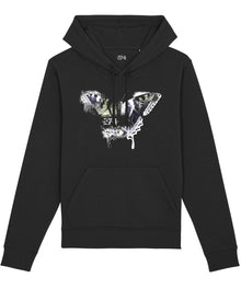  274 BUTTERFLY SKETCH BLACK HOOD